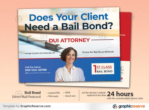 Bail Bond Eddm Postcard Template