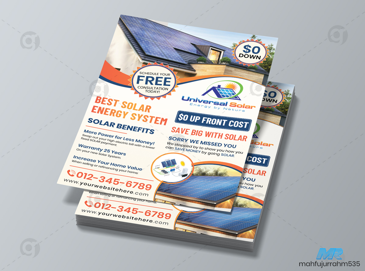 01 Solar Energy Company Flyer Design 01 Solar Energy Company Flyer Design