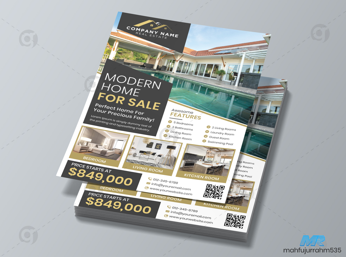 03 Real Estate Flyer Design Template 03 Real Estate Flyer Design Template