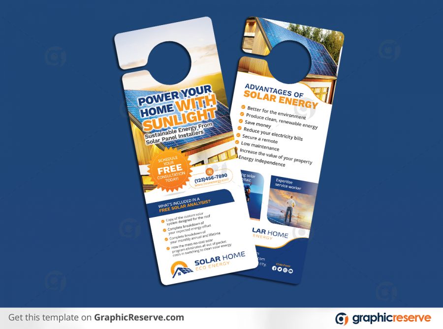 Solar Door Hanger Design by stockhero P1