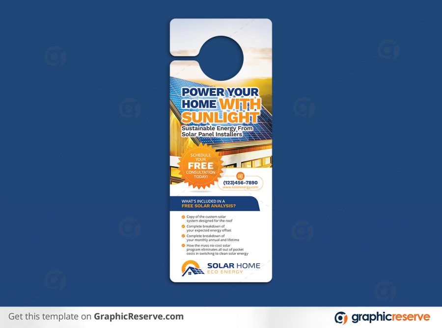Solar Door Hanger Design by stockhero P2