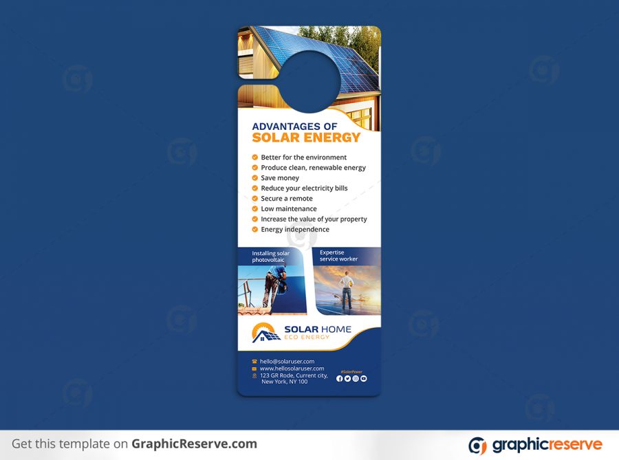 Solar Door Hanger Design by stockhero P3