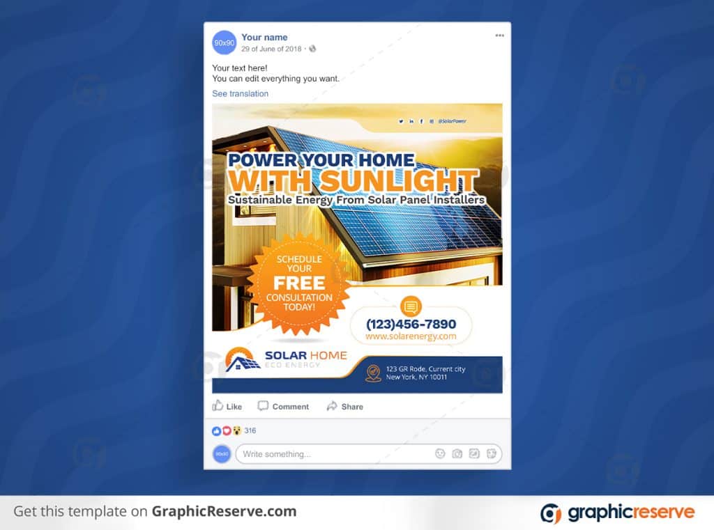 Solar Social Media Post Banner by stockhero P2