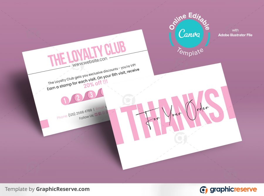 35414 Canva Loyalty Card template by stockhero 2
