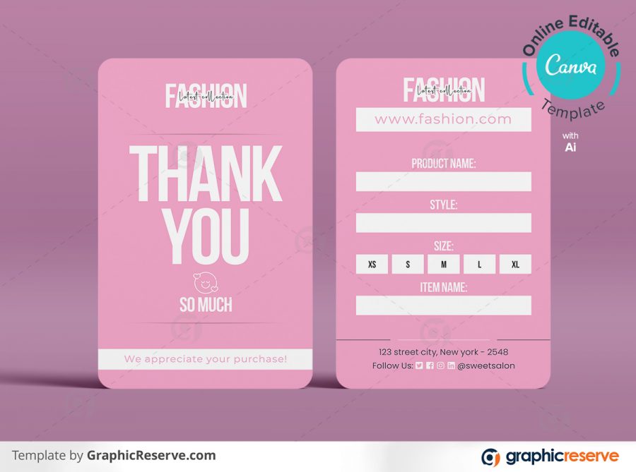 35446 Canva Loyalty Card template by stockhero