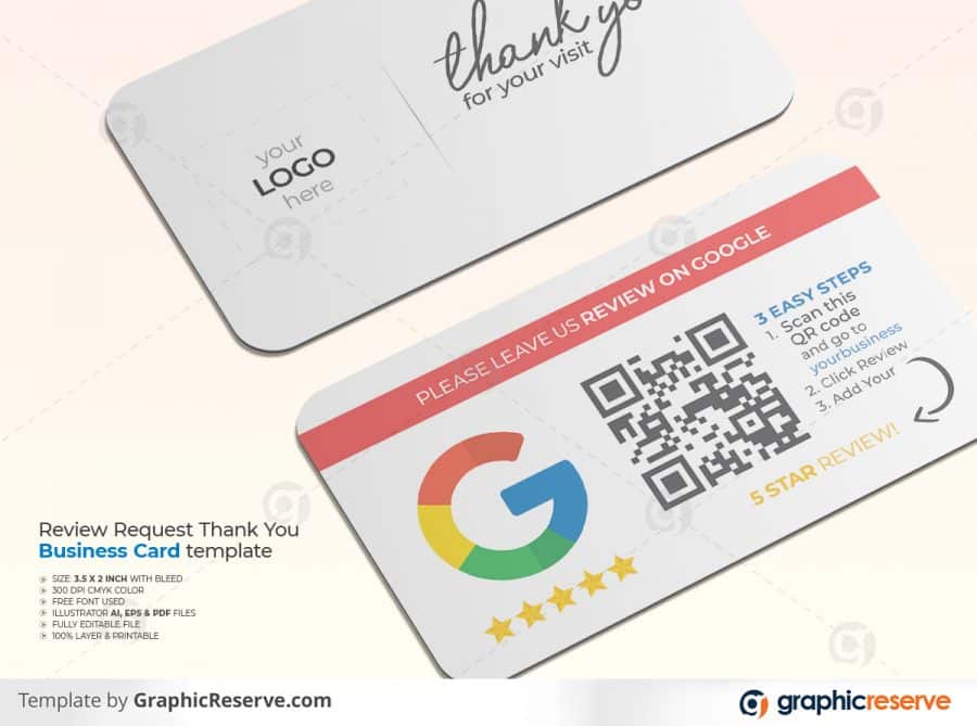 Landscape Business Review Card template by stockhero P1 4