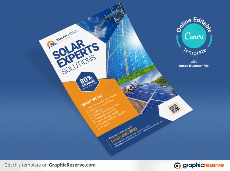 41470 Solar Canva Flyer by stockhero 2