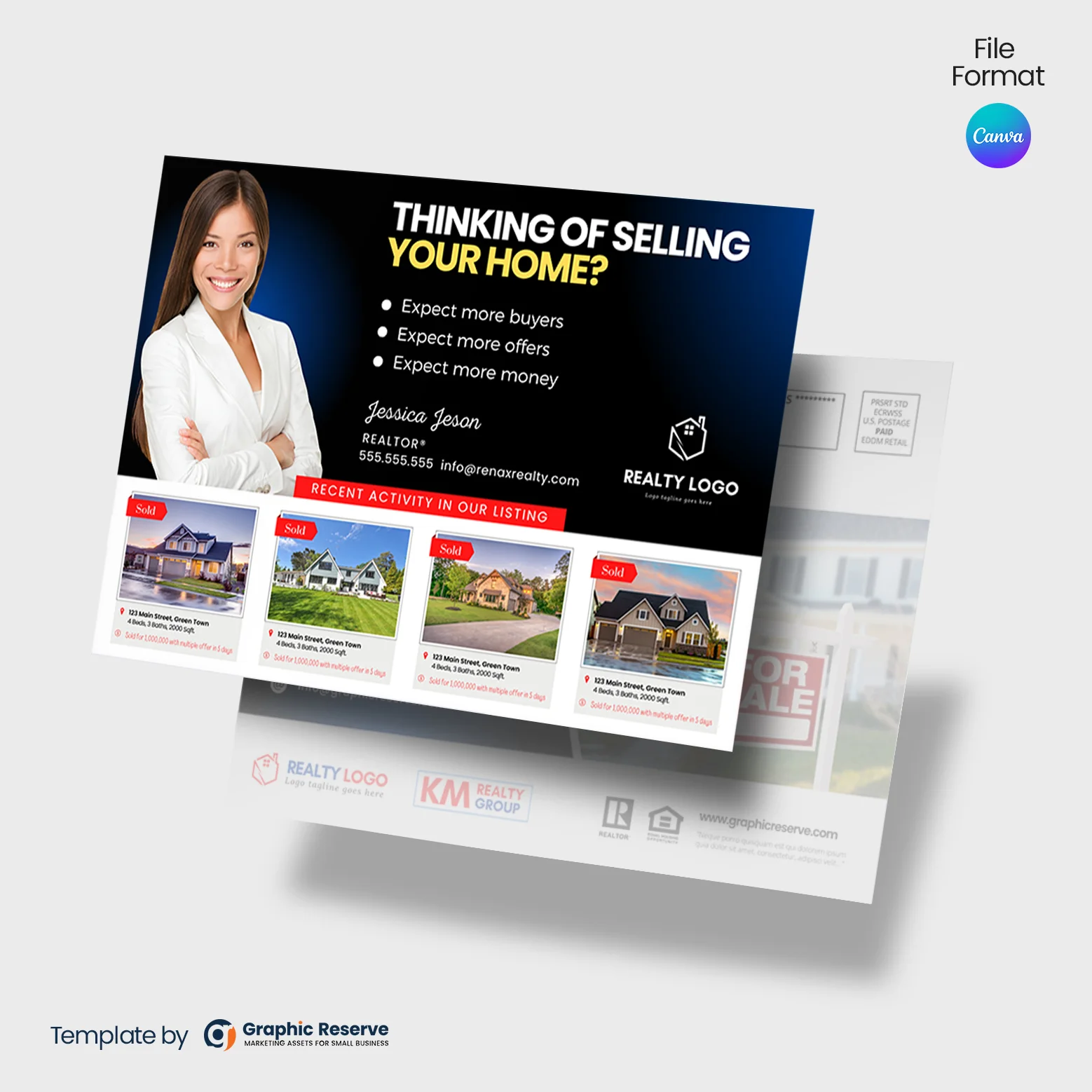 Just-Sold-Real-Estate-EDDM-Mailer-Postcard-(Canva-template)