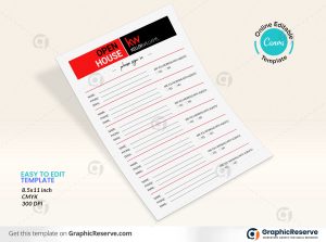 KW Keller Williams Open House Sign-in Sheet