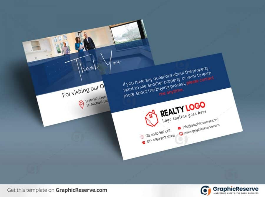 46031 Open House Thank You Card template 2