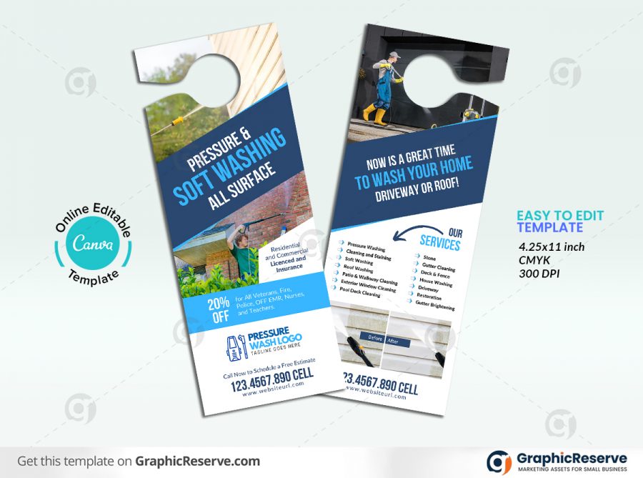 46939 Pressure Washing Door Hanger Design