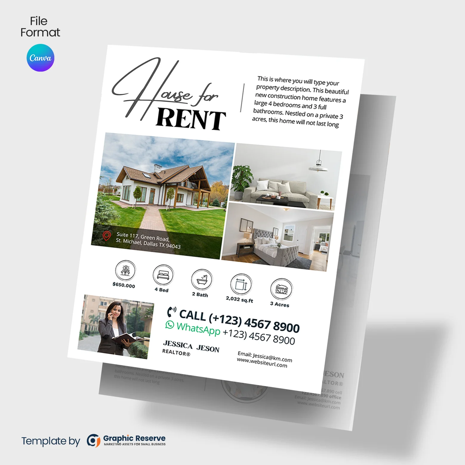 House-for-Rent-Real-Estate-Flyer-Design-Canva-template