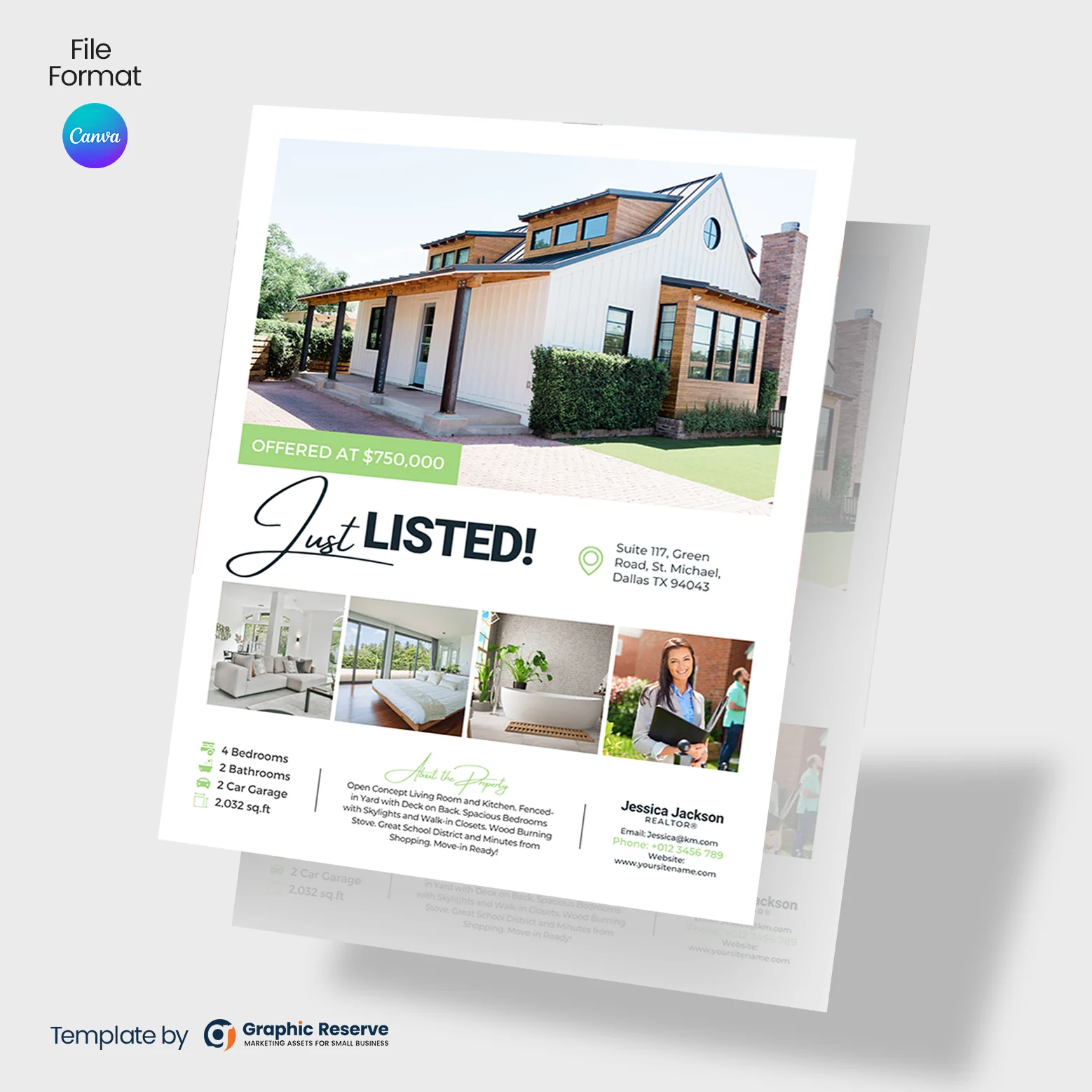 Just-Listed-Flyer-Design-for-Real-Estate-Agents-(Canva-template)