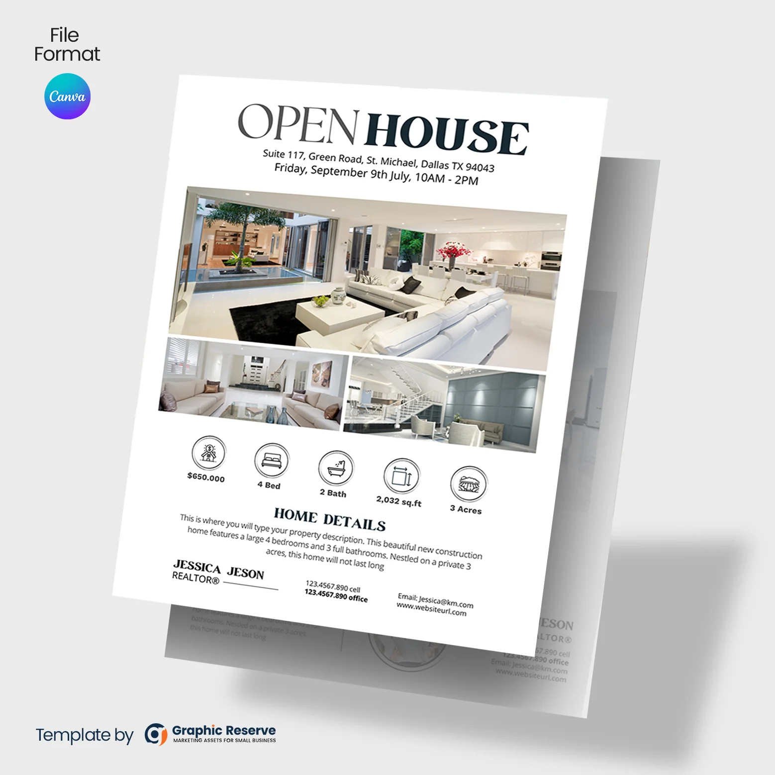 Open-House-Real-Estate-Flyer-Design-(Canva-template