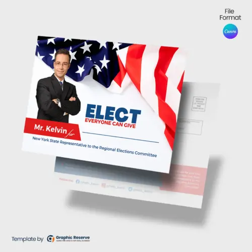Political Mailer Design (Canva Template)