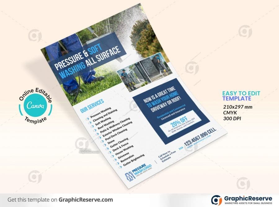 47724 Pressure Washing Flyer Design