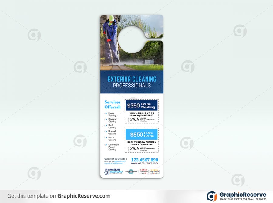 47730 Exterior Home Cleaning Door Hanger Design2