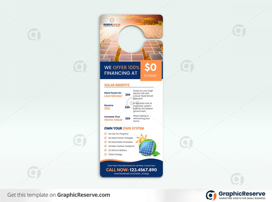 47848 Save Big with Solar Door Hanger Design2