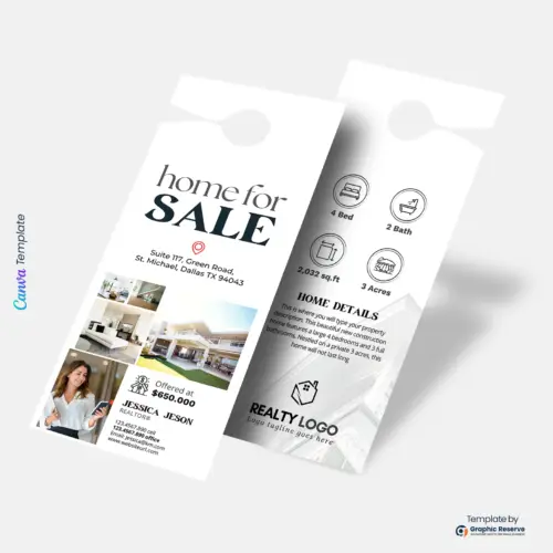 Custom Home-for-Sale-Real-Estate-Door-Hanger-Design-Canva-template