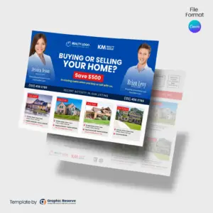 Real Estate EDDM Template (Online Editable Canva Format)
