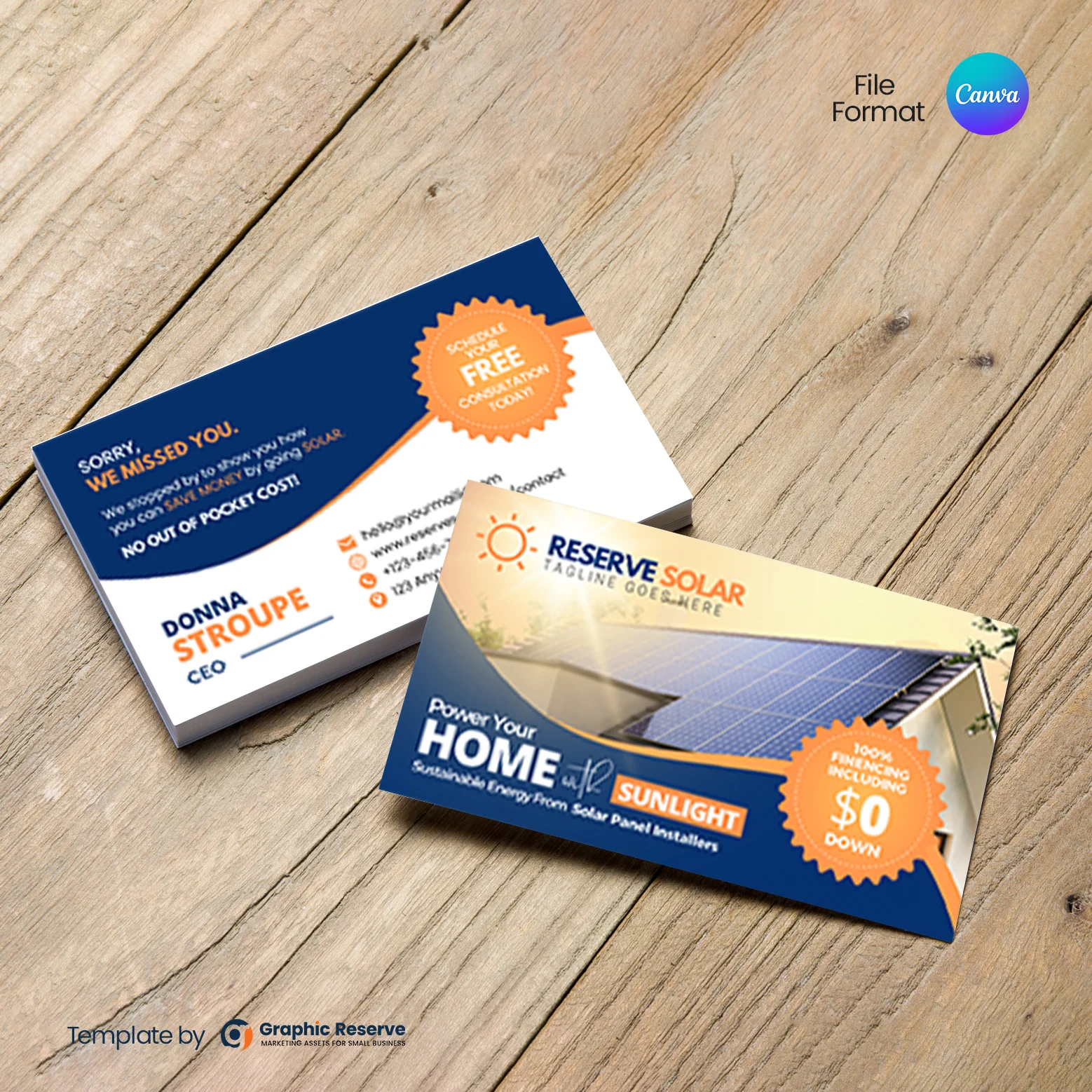 Solar Panel Business Card – Professional Designs for Solar Experts