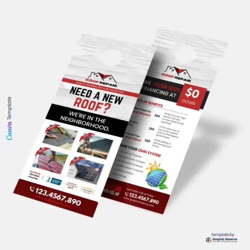 Solar-Roofing-Service-Door-Hanger-Design
