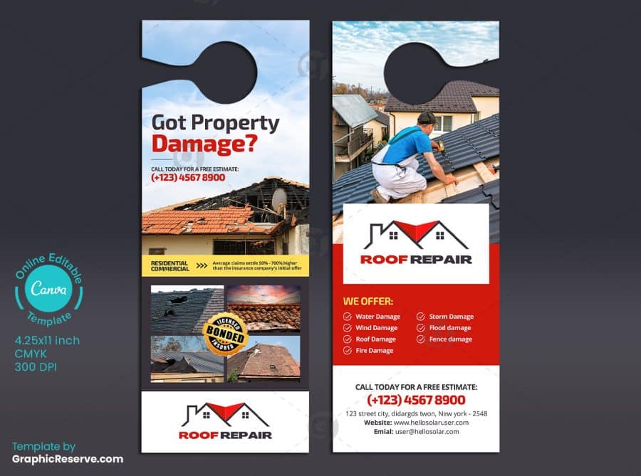 Damage Property Repairing Door Hanger