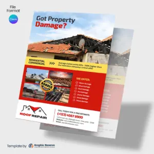 Damage-Property-Repairing-Flyer-Design
