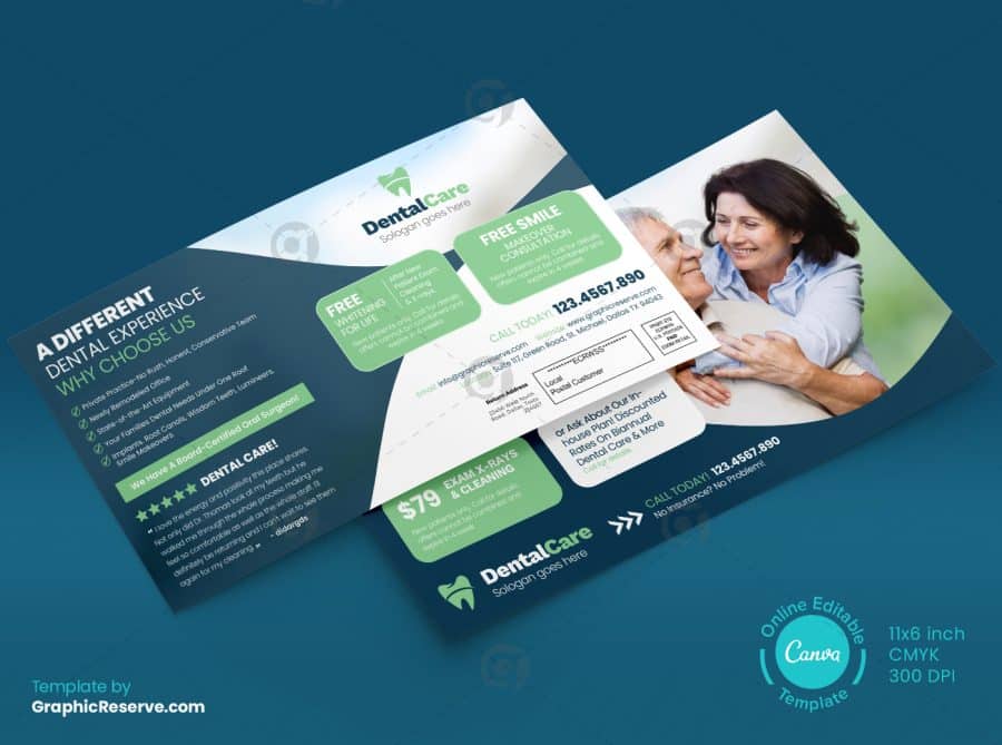 Dental EDDM Postcard Back