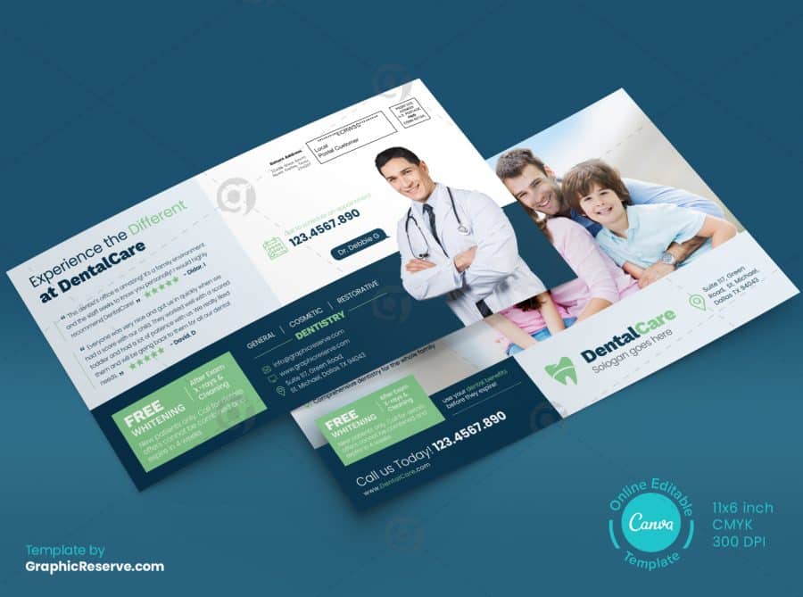 Dental Mailer Design Back