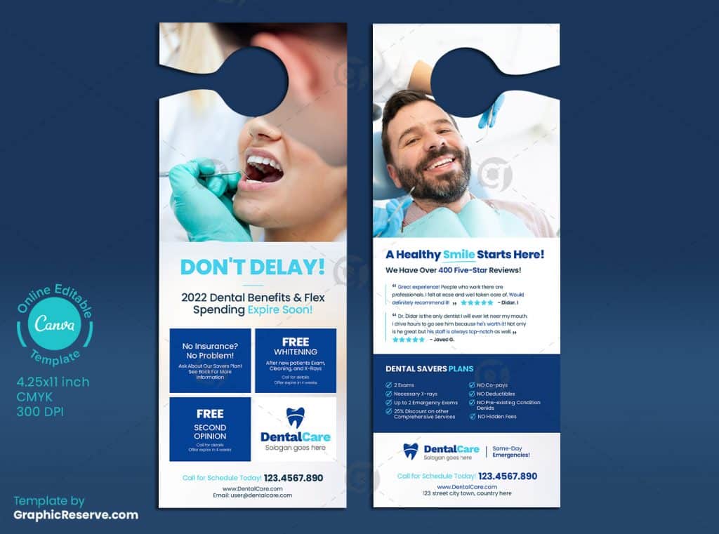 Dental Service Door Hanger Design