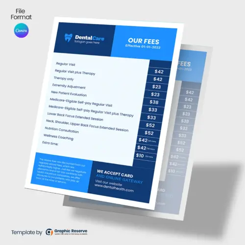 Dental-Services-Fee-Flyer-Design