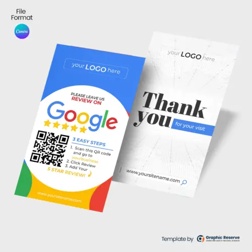 Google 5 Star Rating Business Review Card