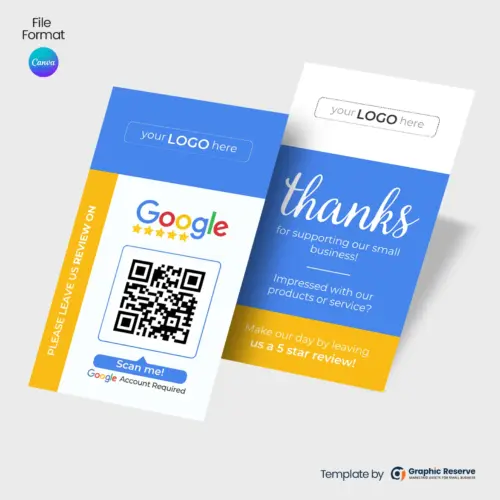 Google Business Rating Review Card
