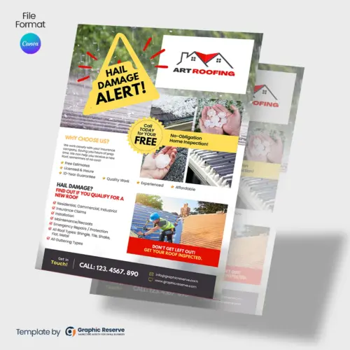 -Hail-Damage-Alert-Roofing-Flyer-Design