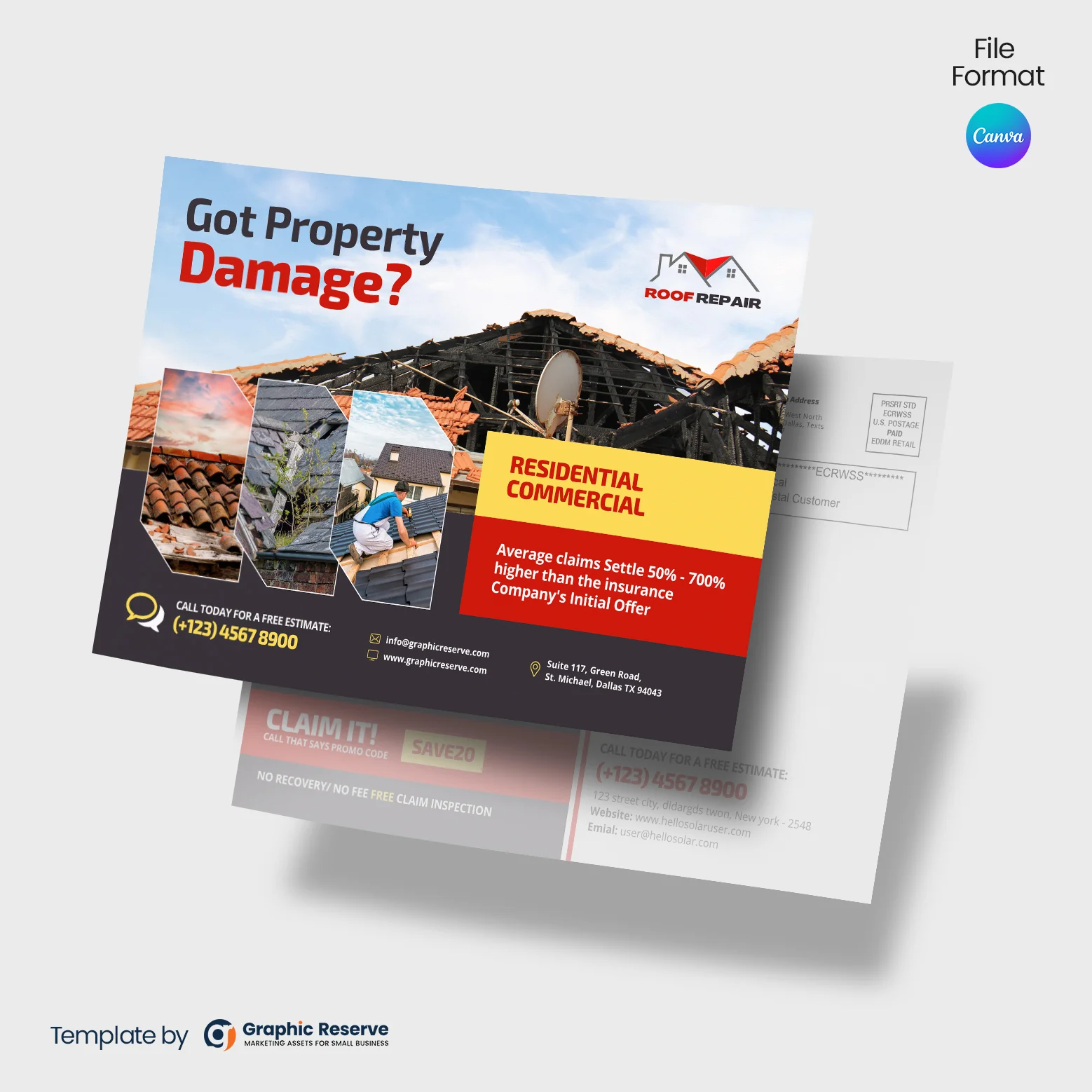 Property-Damage-Roofing-Direct-Mail-EDDM-Canva-template