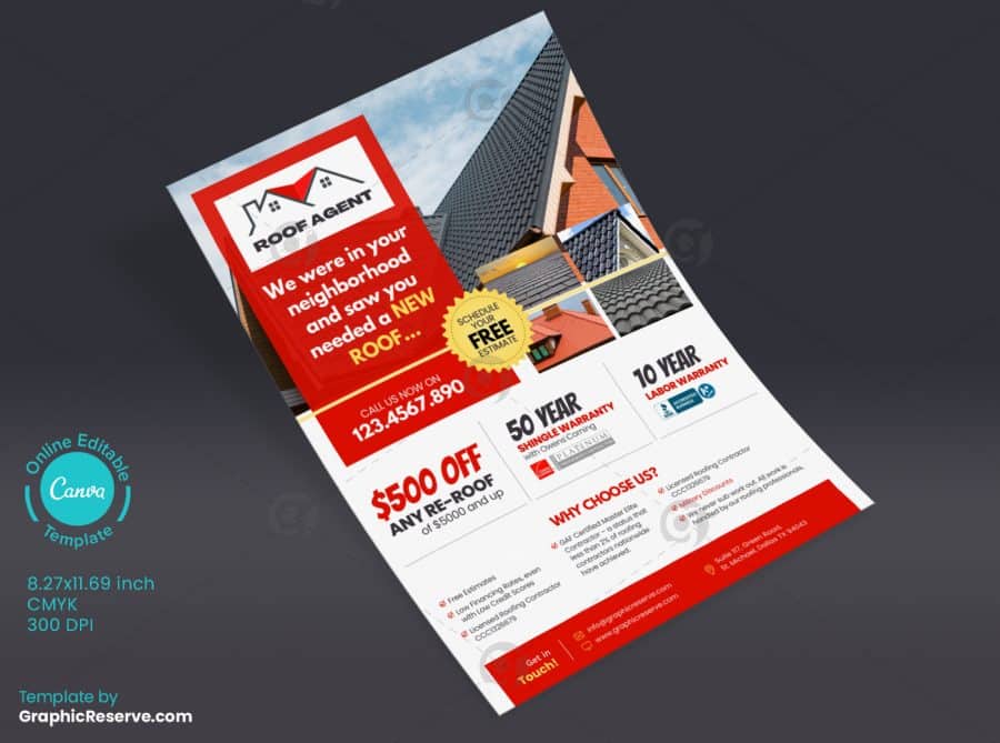 Re Roofing Flyer Design