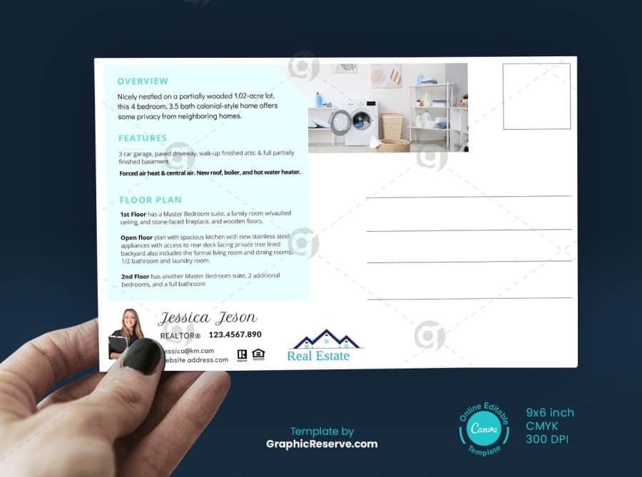 Real Estate Open House Postcard