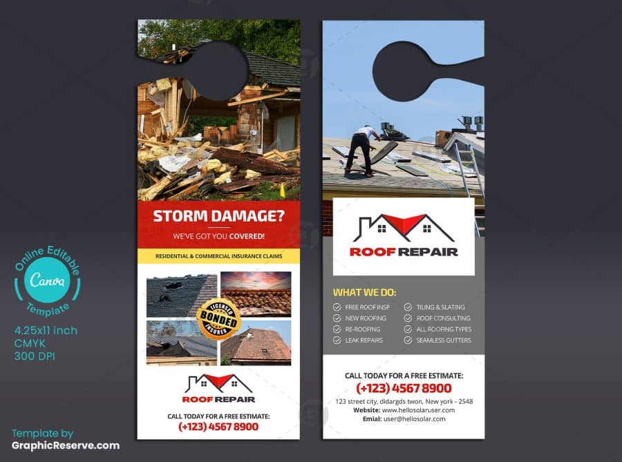 Roof Repairing Door Hanger Design