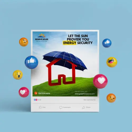 Solar Digital Marketing Post Design Template