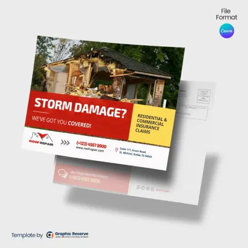 Storm-Damage-Roof-Repairing-EDDM-Mailer-Design-Canva-template