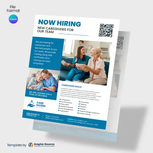 Caregiver Home Care Canva Flyer