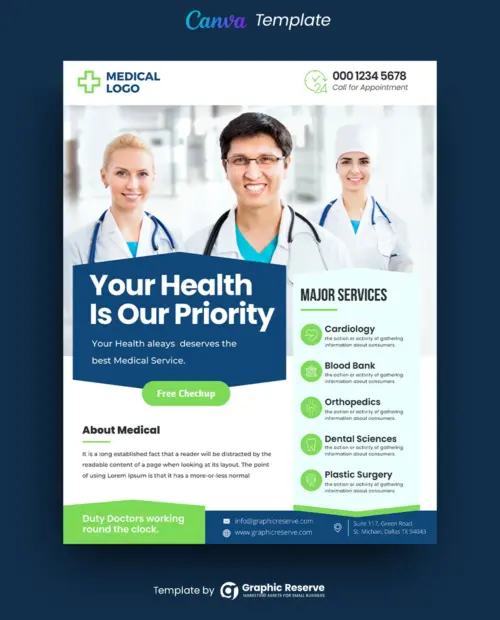 Medical Flyer (Canva Template)