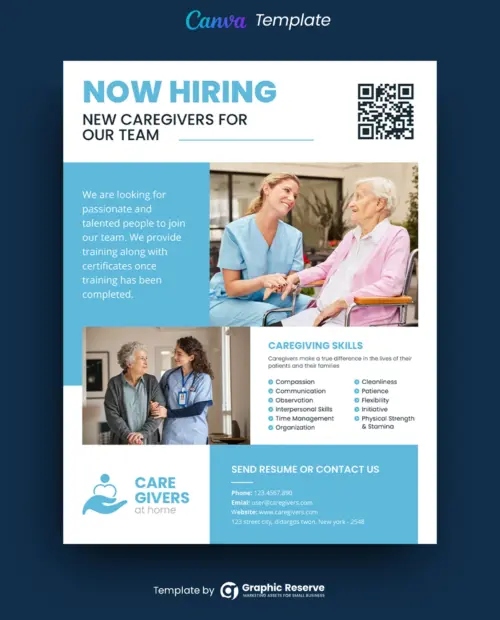 Home Care Canva Flyer Design