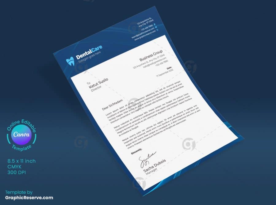 Dental Business Letterhead 1 2