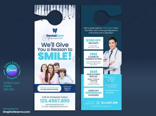 Dental Promotional Door Hanger