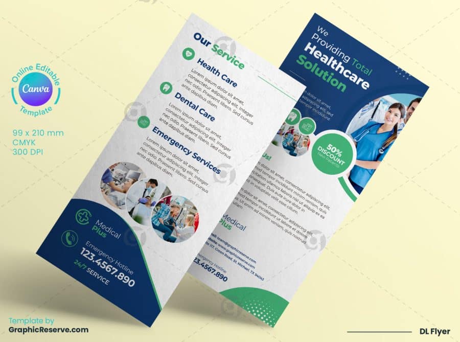 Medical DL Flyer Design Back