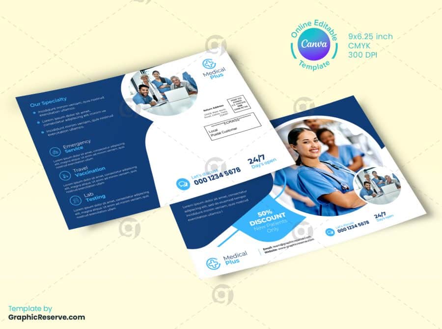 Medical Direct Mail Design Back