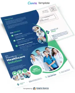 Medical EDDM Postcard Canva Template – Canva template