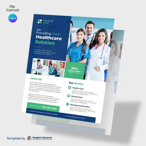 Medical Flyer Design Template - Editable in Canva